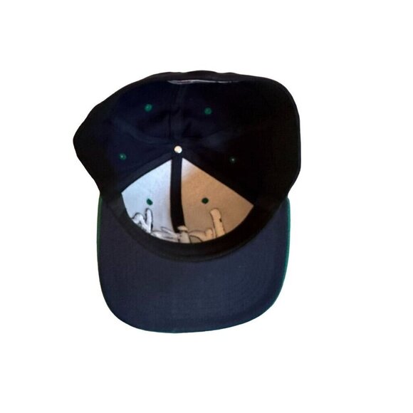 Notre Dame Irish Snapback Hat By Captivating Headgear Embroidered Logo Navy & Gr - Picture 6 of 7